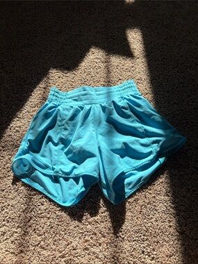 Lululemon Women’s Aqua Athletic Shorts with Elastic Waist
